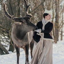 Схема вышивки «Олень»