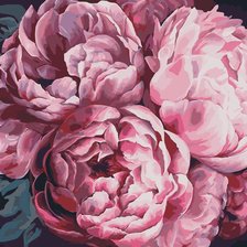 Схема вышивки «Пионы»