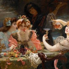 Схема вышивки «Am Tisch»