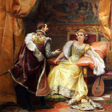 Схема вышивки «Das Gespräch»