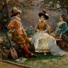 Схема вышивки «Im Garten»