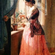 Схема вышивки «Am Fenster»