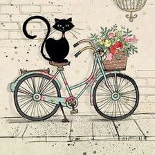 Схема вышивки «кот»