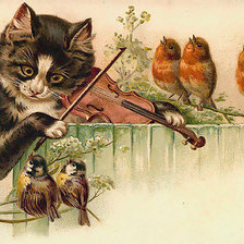 Схема вышивки «котик»