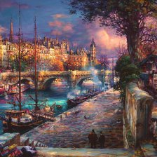 Схема вышивки «ЦАО ЮН. БЕРЕГА СЕНЫ»