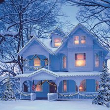 Схема вышивки «вечер»