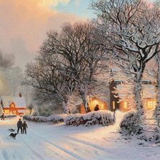 Схема вышивки «вечер»