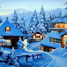 Схема вышивки «вечер»