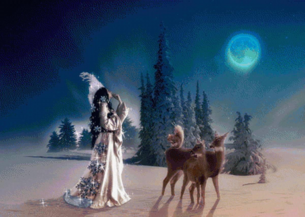 вечер - зима - предпросмотр