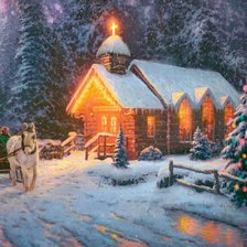 Схема вышивки «вечер»