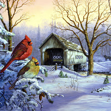 Схема вышивки «вечер»