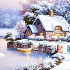 Схема вышивки «вечер»