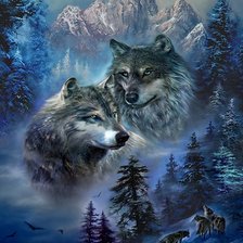 Схема вышивки «зима»