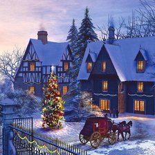 Схема вышивки «вечер»