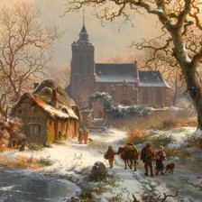 Схема вышивки «вечер»