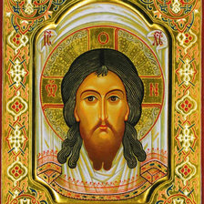 Схема вышивки «Спас Нерукотворный (Убрус)»