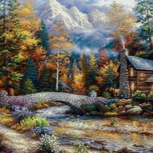 Схема вышивки «Call of the Wind»