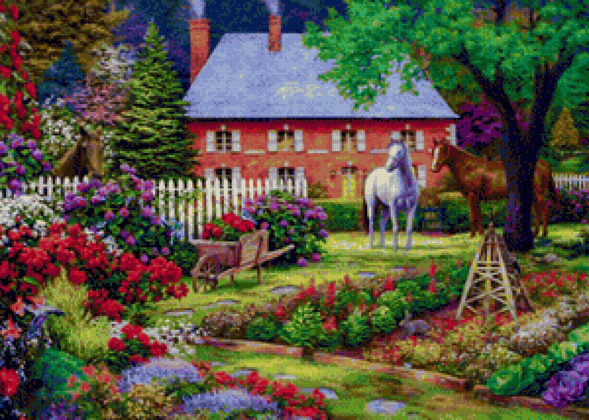 The Sweet Garden - painting, chuck pinson, garden - предпросмотр