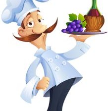 Схема вышивки «официант»