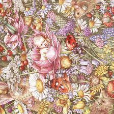 Схема вышивки «ЭНН ИВОНН ГИЛБЕРТ.  МАЛЫШ В ЦВЕТАХ»