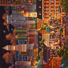 Схема вышивки «ЭРИК ДАУДЛ. БОСТОНСКИЙ РЫНОК»