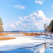 Схема вышивки «Пейзаж»
