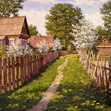 Схема вышивки «весна»