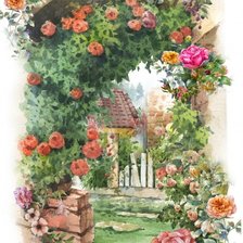 Схема вышивки «розы»