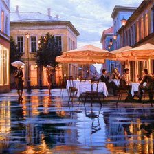 Схема вышивки «вечер»