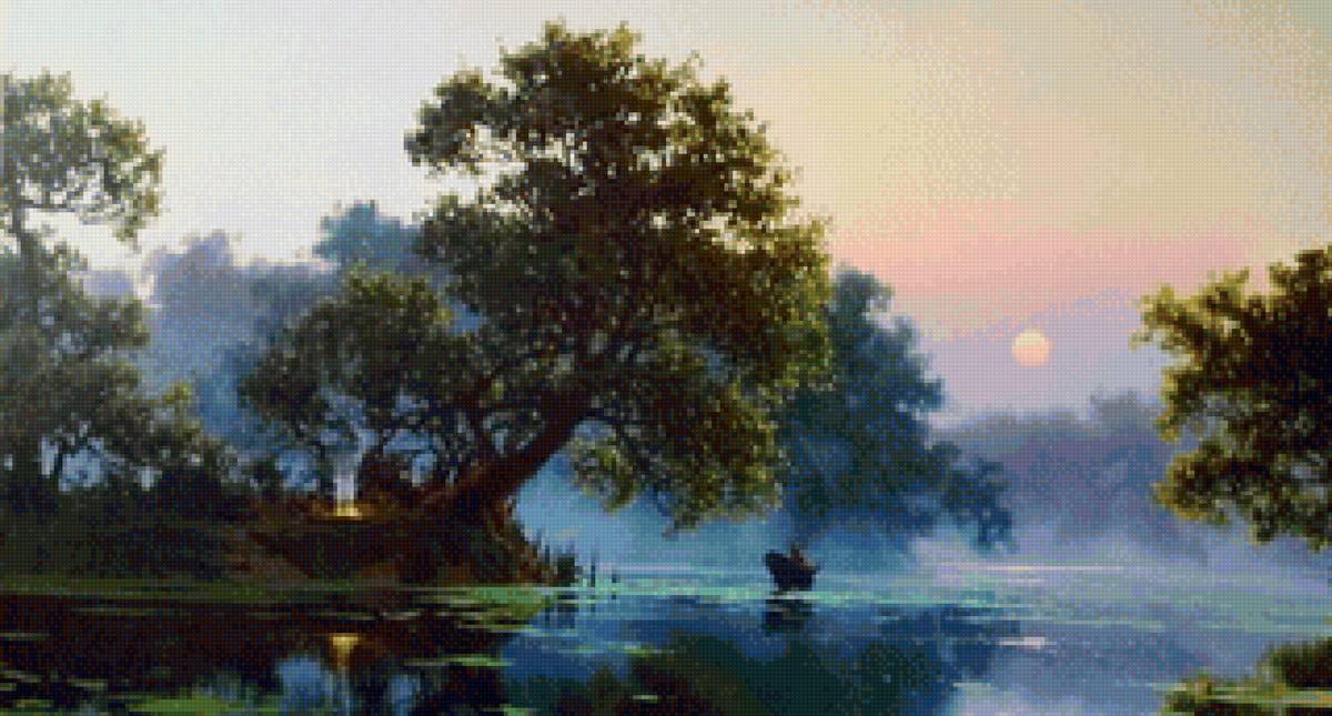 вечер - картина - предпросмотр