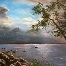 Схема вышивки «вечер»