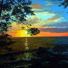 Схема вышивки «вечер»