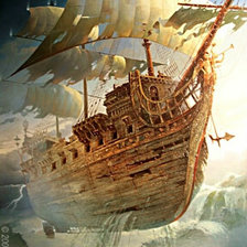 Схема вышивки «летучий голландец худ. ст. плутенко»