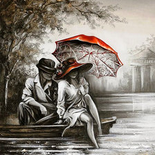 Схема вышивки «Двое»