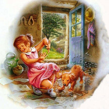 Схема вышивки «Друзья»