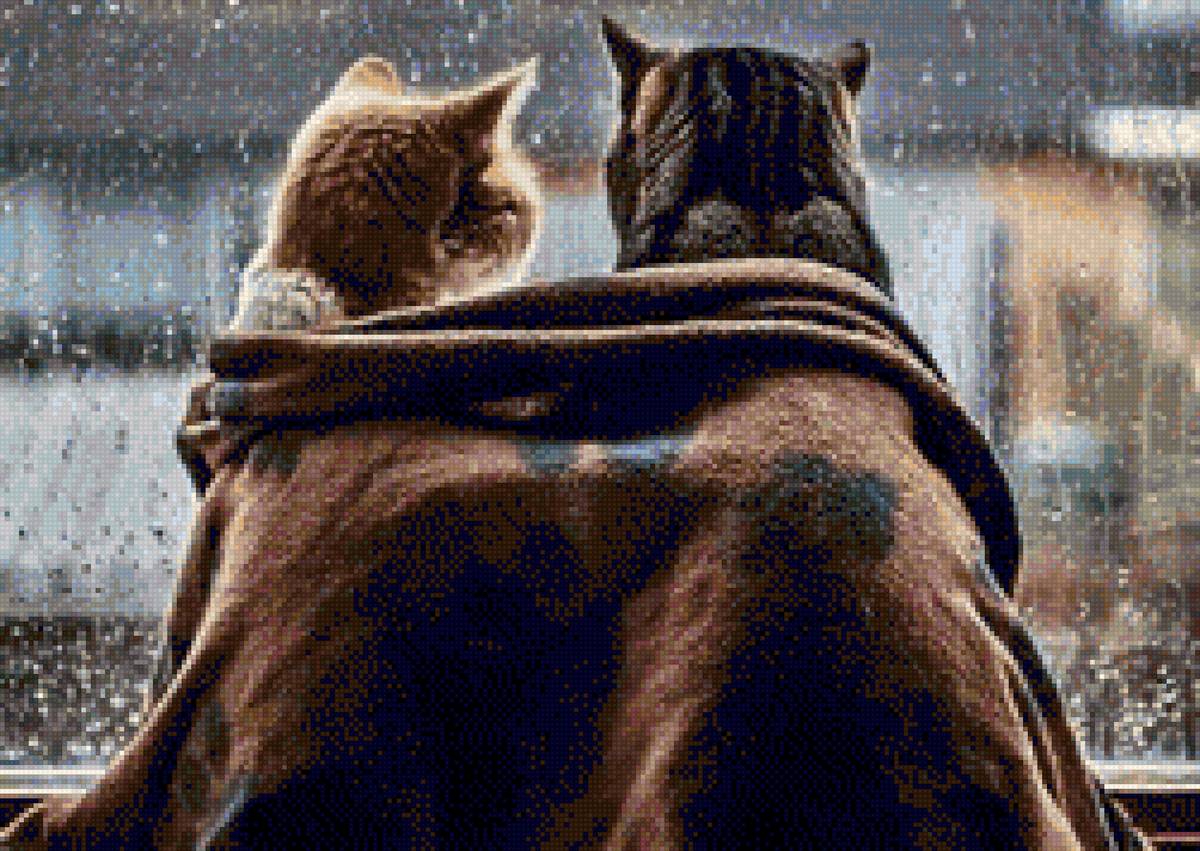 коти під пледом - предпросмотр