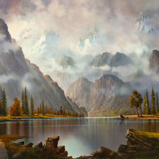 Схема вышивки «Пейзаж»