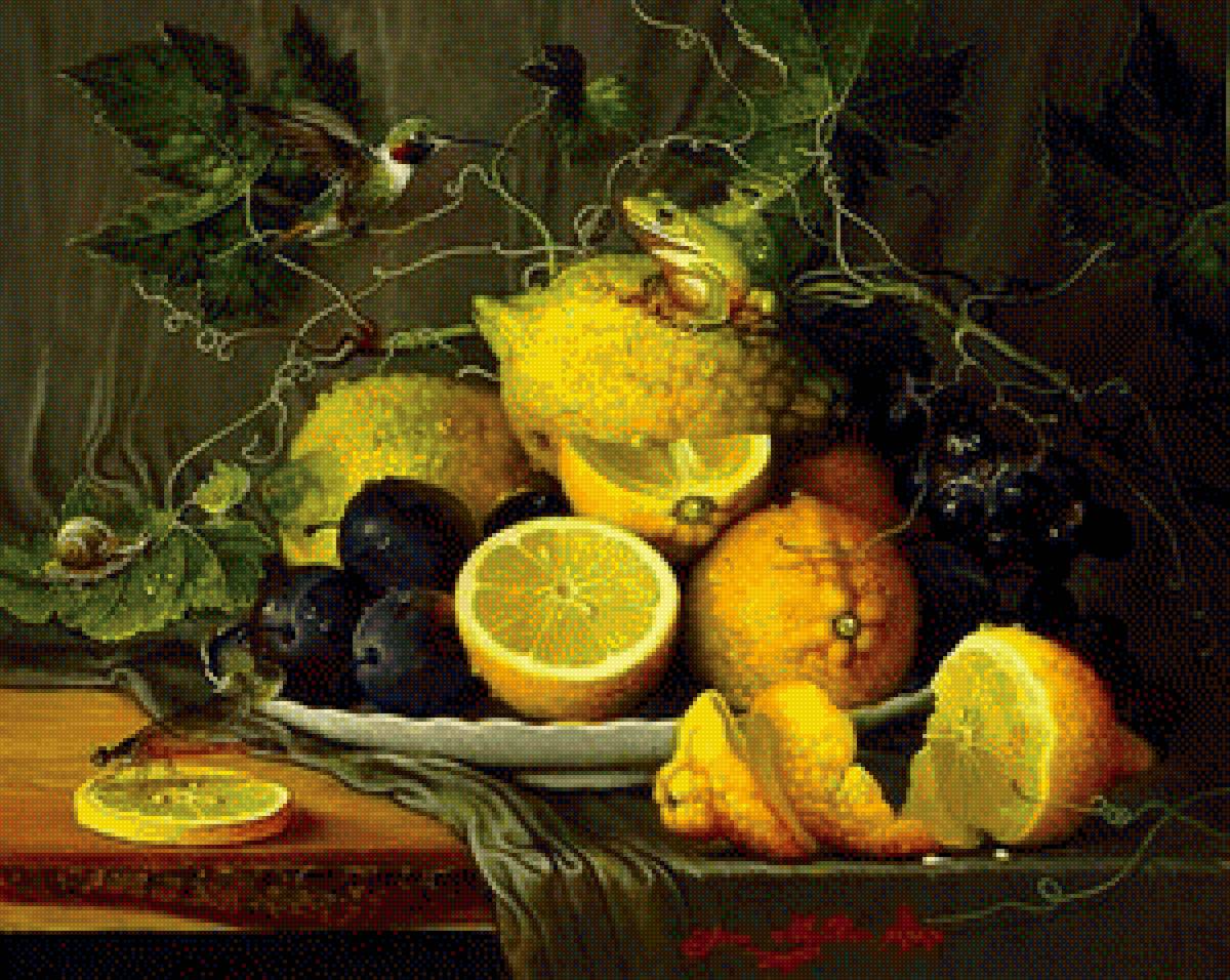 Натюрморты Яны Мовчан (Yana Movchan) - лимоны, фрукты, картина, натюрморт - предпросмотр