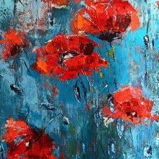 Схема вышивки «Маки»