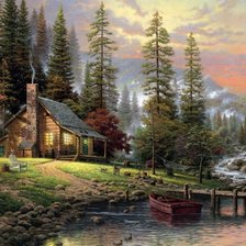 Схема вышивки «Paraiso en la montaña»