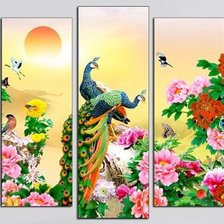 Peacock Polyptych