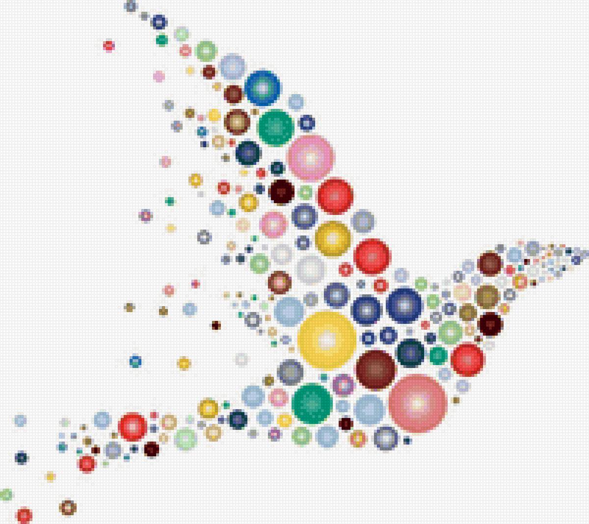 Птица - птица, цвет, узор - предпросмотр