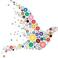 Схема вышивки «Птица»