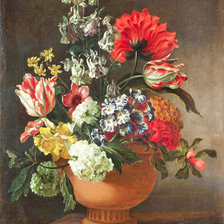 Схема вышивки «цветы»