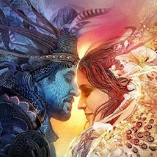 Схема вышивки «El Dia y La Noche»