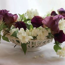 Схема вышивки «цветы»