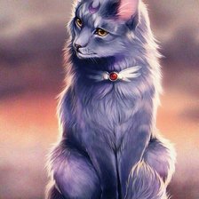 Схема вышивки «Котик»