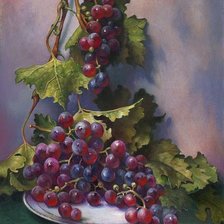 Схема вышивки «Виноград»