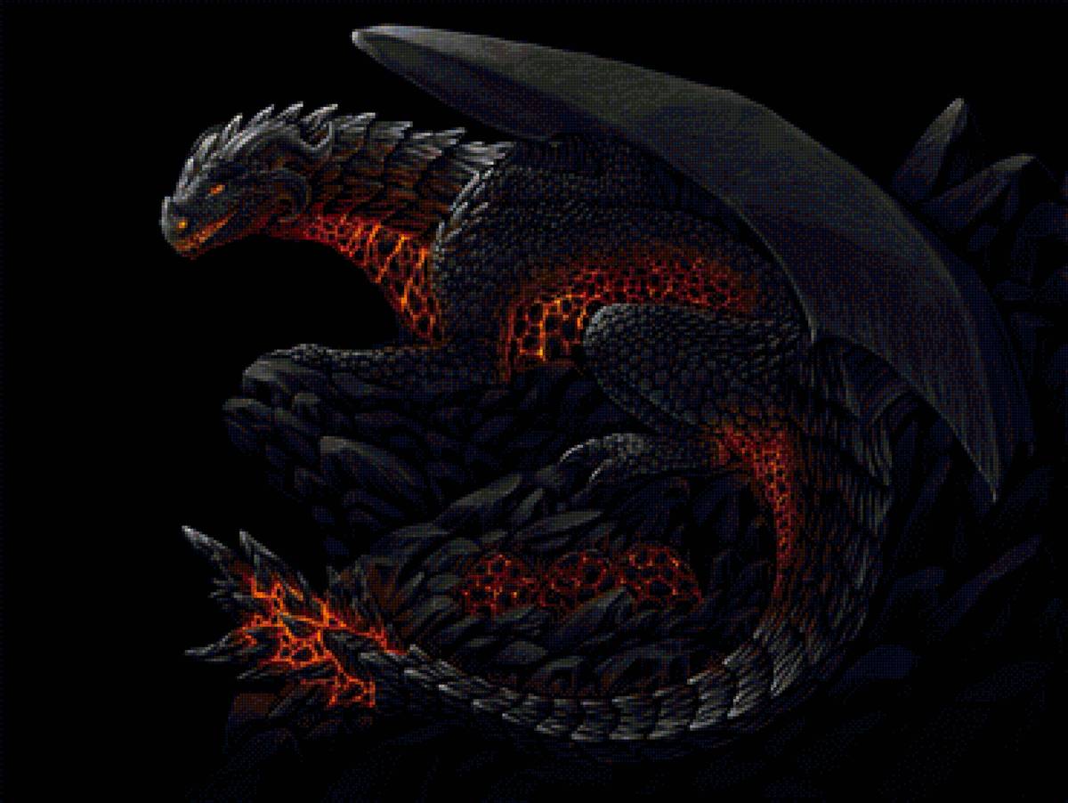 дракон - животные, огонь, дракон - предпросмотр