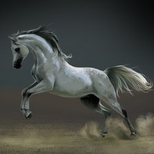 Схема вышивки «конь»